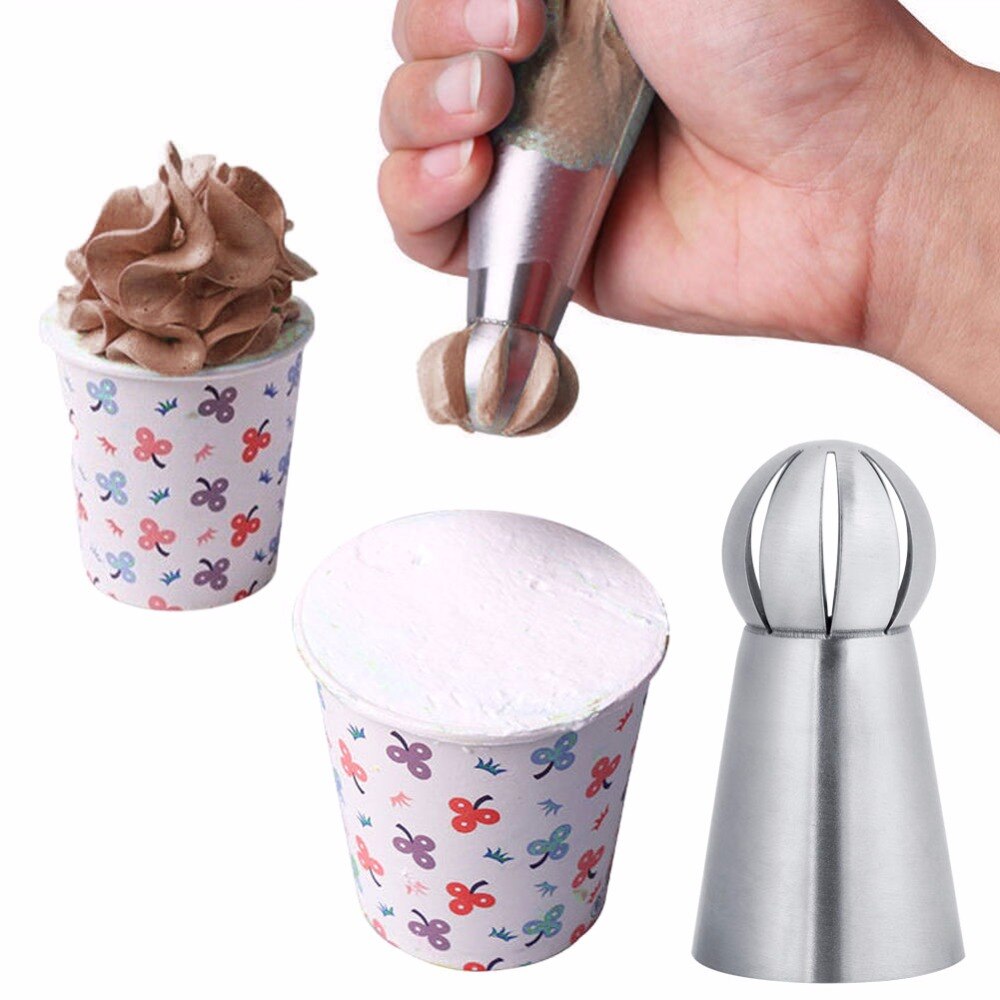 Amazon.com: Kayaso Cake Decorating Icing Piping Tip Set, 10 X-large  Decorating Tips Stainless Steel Plus 20 Disposable Pastry Bags: Home &  Kitchen