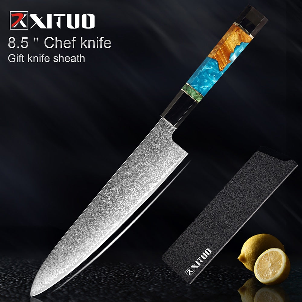 High Quality Chef Knife Set Kitchen Knife Set 5pcs Knife Set Damascus  Kitchen Knife Set Christmas Gifts -  Sweden